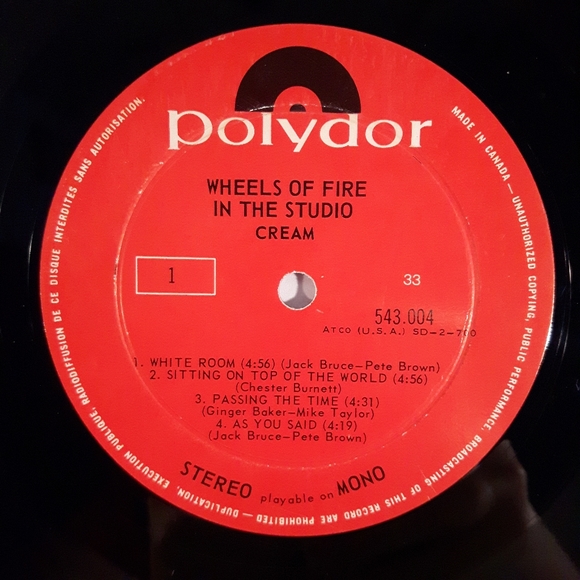 Cream - Wheels Of Fire - Vinyl 2 LP Record - Picture 4 of 7